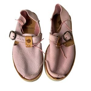Satorisan Women's Shoe Size 37 6 6.5 Benirras Pink Microperforated Rustic Hippie